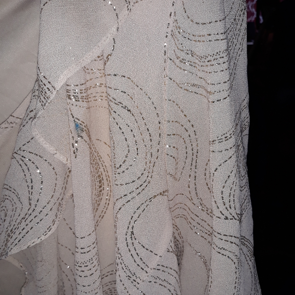 Cream colored gown